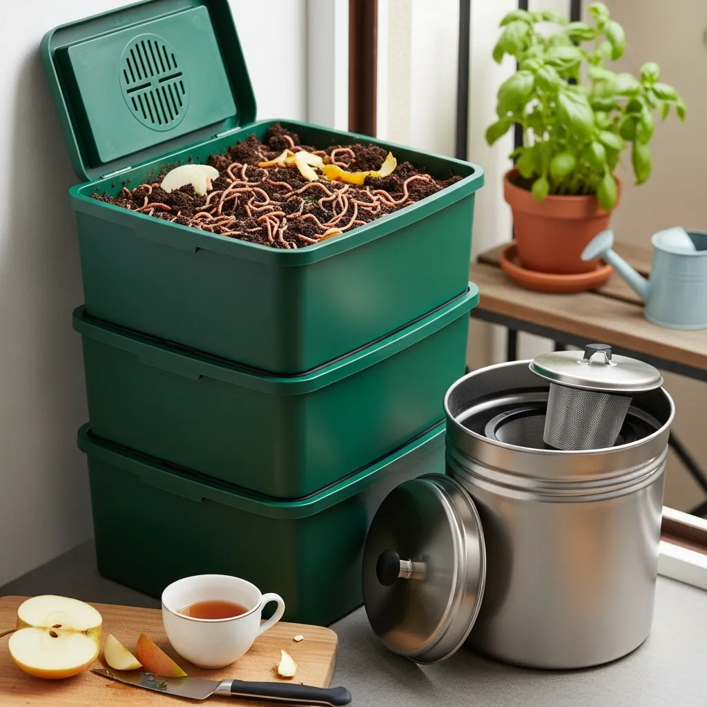 Implement a Small-Space Composting System
